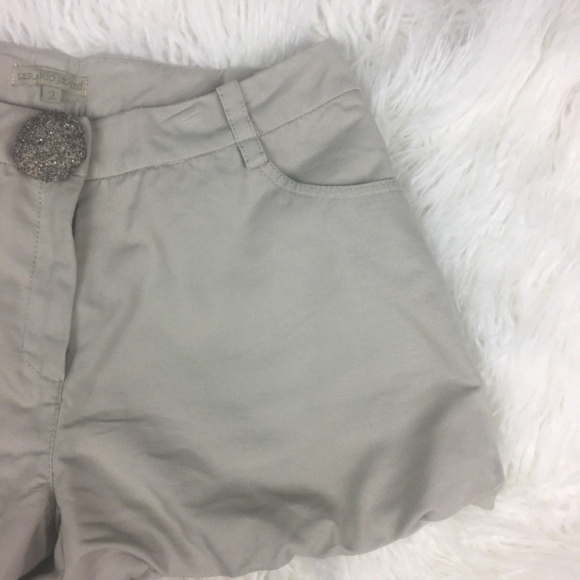 Lerario BeaShorts Women's Size 2 Beige Chino MidRise - Picture 3 of 6